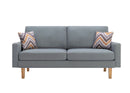 Bahamas - Minimalistic Sofa With 2 Throw Pillows by HouseOfZazla
