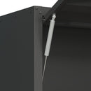 Heavy Duty, Metal Wall Mounted Tool Storage Cabinet Steel Metal Garage Storage Cabinet - Black / Gray