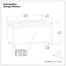 Cosmopolitan - Upholstered Storage Ottoman by Unique Piece Furniture