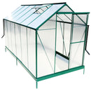 Polycarbonate house, Heavy Duty Outdoor Aluminum Walk-In House Kit With Rain Gutter, Vent And Door For Backyard Garden by HouseOfZazla