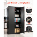 Metal Storage Cabinet, 68.9 in Lockable Steel Garage Cabinet by HouseOfZazla
