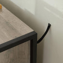 Wood Dresser with 7 Drawers, Wooden Storage Closet for Bedroom, Solid Clothes Cabinet with Sturdy Steel Frame, 48.58"Wx15.75"Dx31.22"H, 48 inch, Rustic Grey