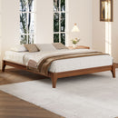 Solid Dry Bamboo Platform Bed Frame, With Slat Support by Unique Piece Furniture