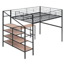 Loft Bed With Desk And Lateral Storage Ladder by Unique Piece Furniture