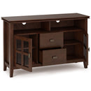 Artisan - TV Media Stand, Handcrafted - Russet Brown