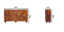 Wavecrest Cabinet, 4 Shelves - Chestnut by HouseOfZazla
