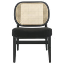 Quinne - Accent Chair With Padded Seat - Black