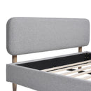 Diego - Low Upholstered Platform Bed by HouseOfZazla