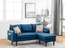 Mia - Sectional Sofa Chaise With USB Charger And Pillows by HouseOfZazla
