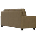 2 Piece Sofa With Chaise, Comfortable Seating For 3, Tapered Feet, USB Charging Console - Brown