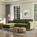 Knox - Modern Farmhouse Reversible Chaise Sectional Sofa by HouseOfZazla