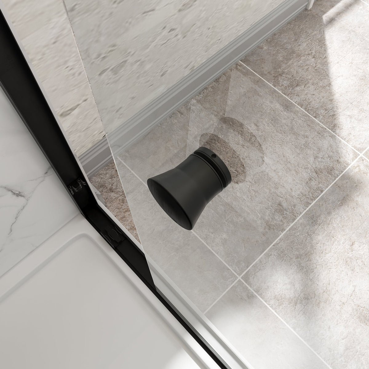55"-60" W x 72" H Matte Shower Door, photo 7 of 10