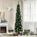 HOMCOM 7.5 Foot Pencil Artificial Christmas Tree