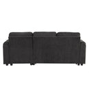 Convertible L Shaped Sofa Couch With Storage, Cup Holders, USB Ports by HouseOfZazla