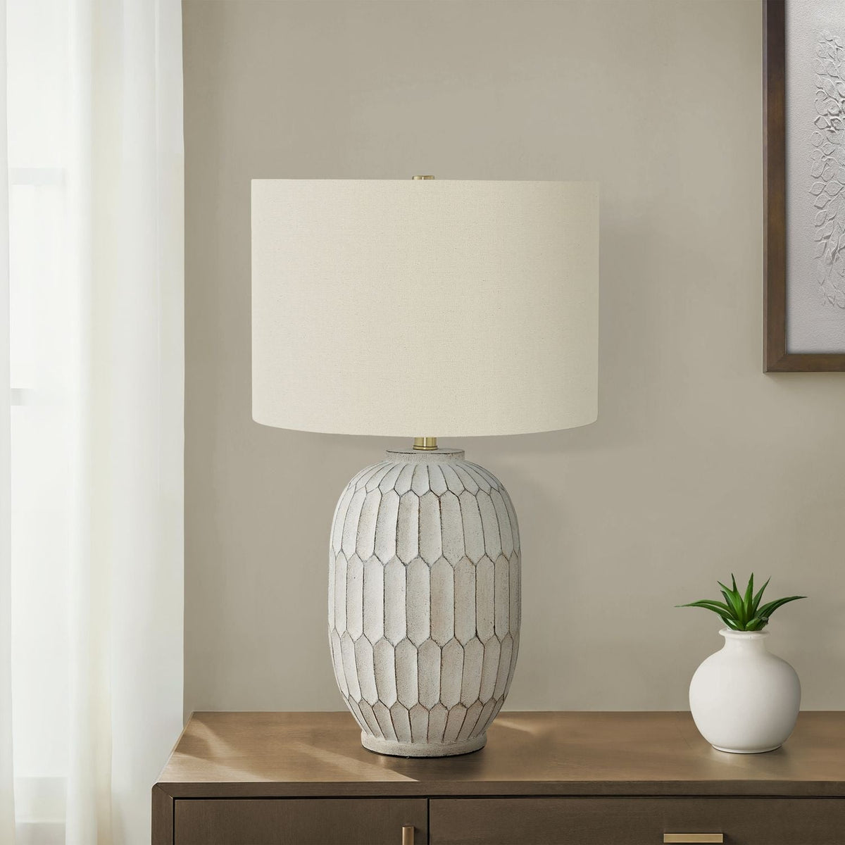Table Lamp, Lighting, Transitional - Cream, photo 4 of 5