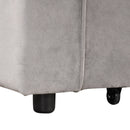 55.3" 4-1 Multi-functional Sofa Bed with Cup Holder and USB Port for Living Room or Apartments, Gray