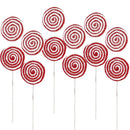 19x7" Iced Lollipop Spray - Set of 6