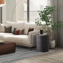 Corbin - Hammered Metal Side Table by Unique Piece Furniture