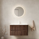 Noor 36" Bathroom Vanity with Sink, Wall-Mounted Floating Plywood Cabinet with 2 Drawers by HouseOfZazla