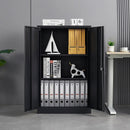 Metal Storage Cabinet With Locking Doors And Adjustable Shelf, Folding Filing Storage Cabinet, Folding Storage Locker Cabinet For Home Office, School, Garage by Unique Piece Furniture