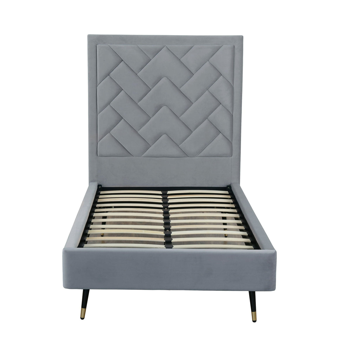 Crosby - Bed With Upholstered Headboard And Slats, photo 10 of 40