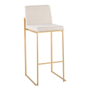 Fuji - Contemporary Design High Back Barstool by HouseOfZazla