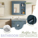 Bathroom Vanity With Medicine Cabinet, Royal Mirror Cabinet, Modern Bathroom Storage Cabinet With 2 Soft Closing Doors And 4 Drawers by HouseOfZazla