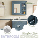 Bathroom Vanity With Medicine Cabinet, Royal Mirror Cabinet, Modern Bathroom Storage Cabinet With 2 Soft Closing Doors And 4 Drawers by Unique Piece Furniture