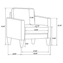 Farallone -Track Arm Accent Chair