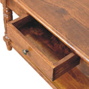 Turned Legs Drawer Table by Unique Piece Furniture