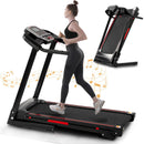 Folding Treadmills For Home - 3.5Hp Portable Foldable With Incline, Electric Treadmill For Running Walking Jogging Exercise With 12 Preset Programs, Indoor Workout Training Space Save Apartment, App - Black by HouseOfZazla