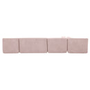 Upholstered Sofa Free Combined Sofa Couch With 2 Chaise Lounge And Five Back Pillows For Living Room by HouseOfZazla