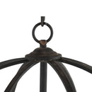 4 Light Metal Chandelier, Hanging Light Fixture With Adjustable Chain For Kitchen, Bulb Not Included - Black