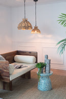 S/2 Rope Woven Chandelier