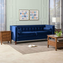 Jack - Modern Tuxedo Tufted Sofa - Navy Blue by HouseOfZazla