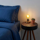 Round Coffee Table With Carved Top For Living Room by HouseOfZazla