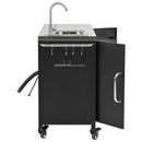K&K 55.5" Outdoor Kitchen Island with Sink by HouseOfZazla