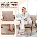 Mid Century Modern Accent Chair With Solid Wood Frame And Extra Thick Backrest by HouseOfZazla