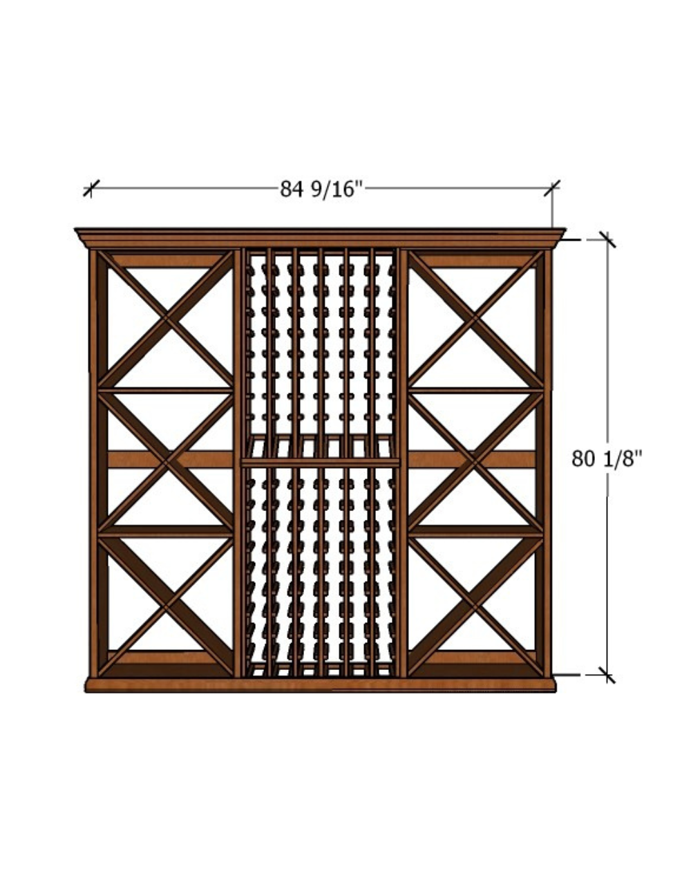 7 Foot Wine Cellar Storage System | 388 Bottle Capacity, photo 4 of 6