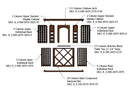 7 Foot Wine Cellar Storage System | 306 Bottle Capacity