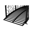 Alora 7FT Decorative Metal Arch Footbridge Garden Bridge With Safety Siderails (SAK53829) by SAKSBY WHOLESALE