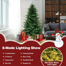 Pre-lit Christmas Tree with 280 Warm White LED Lights and 8 Lighting Modes by LJGDeals