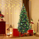 6/7/8 Feet Pre-Lit Artificial Christmas Tree with 300/400/500 LED Lights by LJGDeals