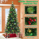 6/7/8 Feet Pre-Lit Artificial Christmas Tree with 300/400/500 LED Lights by LJGDeals