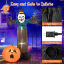 7 FT Inflatable Halloween Haunted Scarecrow Pumpkin Ghost with Built-in LED Lights by LJGDeals