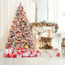 4.5/6/7 Feet Artificial Xmas Tree with Pine Needles and LED Lights by LJGDeals