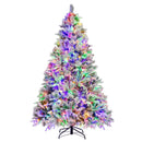 4.5/6/7 Feet Artificial Xmas Tree with Pine Needles and LED Lights by LJGDeals