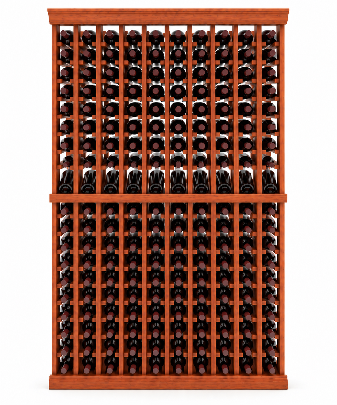 10 Column - 200 Bottle 7ft Wine Rack Kit with Display