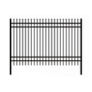 10x7 ft Steel Fence with 4 Rails, 30 Panels