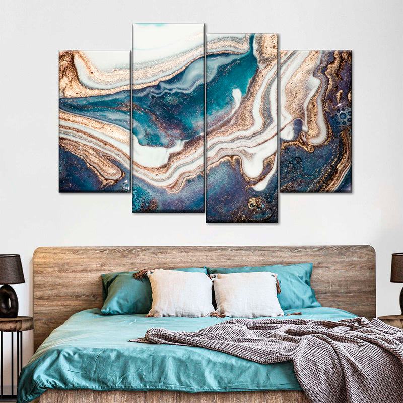 Agate Ripples Abstract Wall Art